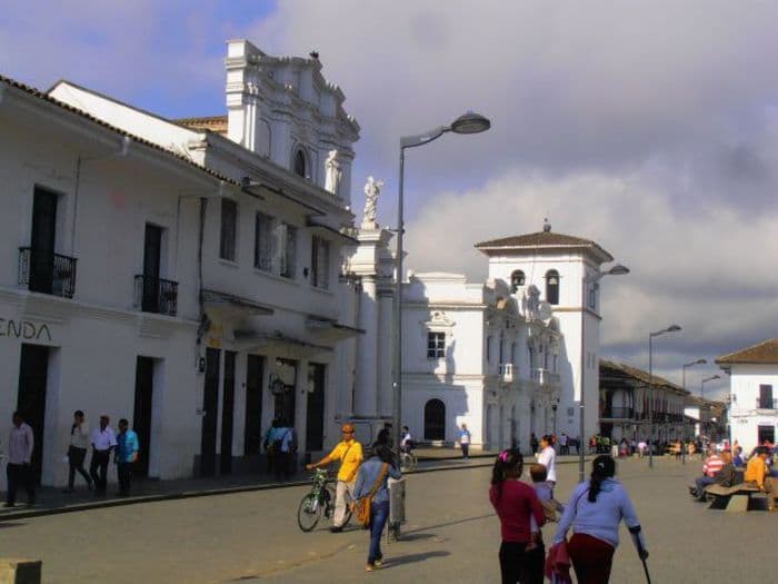 Popayan, la Plaza Caldas