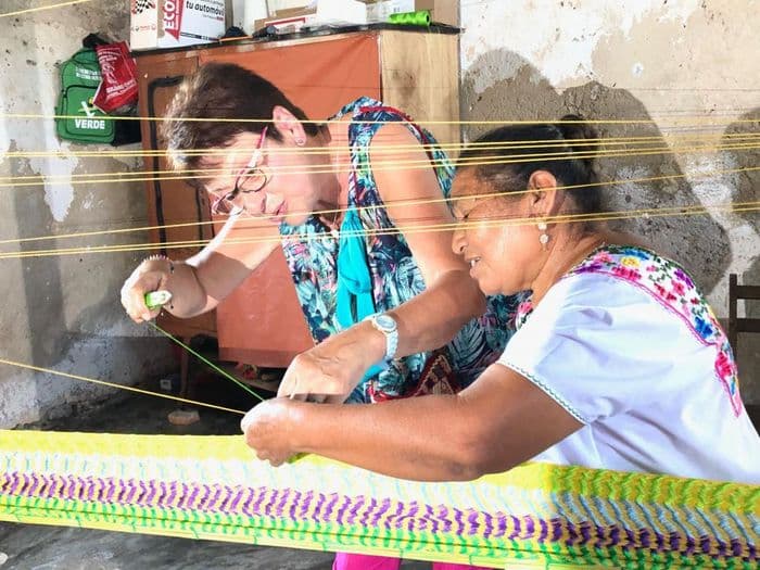 Catherine en plein apprentissa