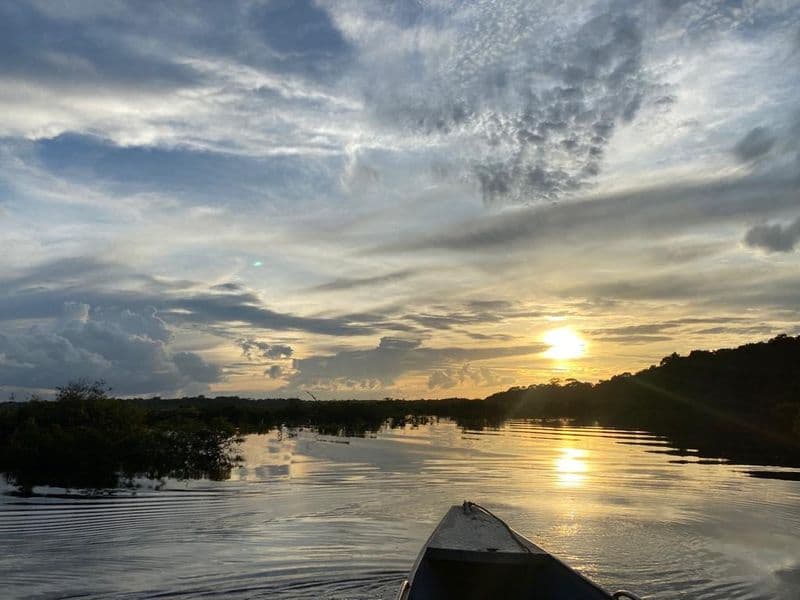 sunset amazonas